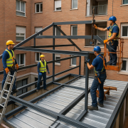 Instalación estructura nueva lucernario proyecto completo desde cero con estructura metálica
