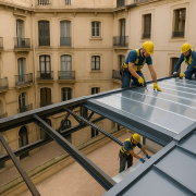 Renovación lucernarios edificios antiguos modernizando con policarbonato respetando patrimonio arquitectónico