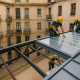 Renovación lucernarios edificios antiguos modernizando con policarbonato respetando patrimonio arquitectónico